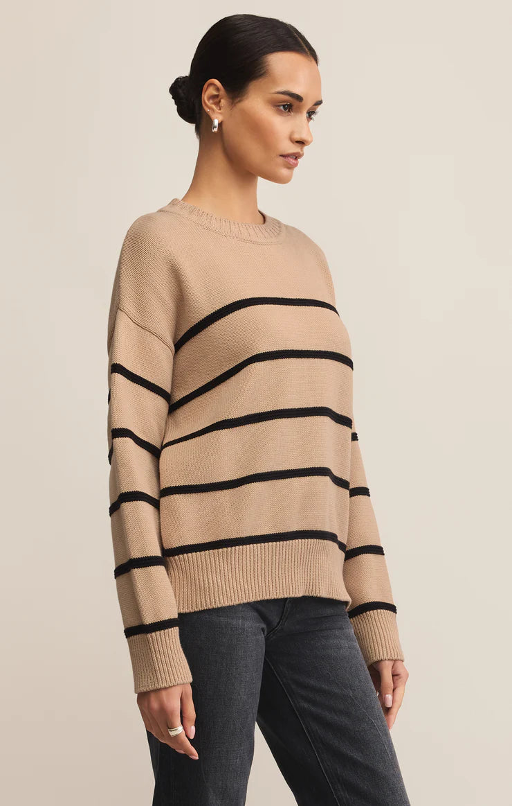 Boyfriend Striped Sweater F25