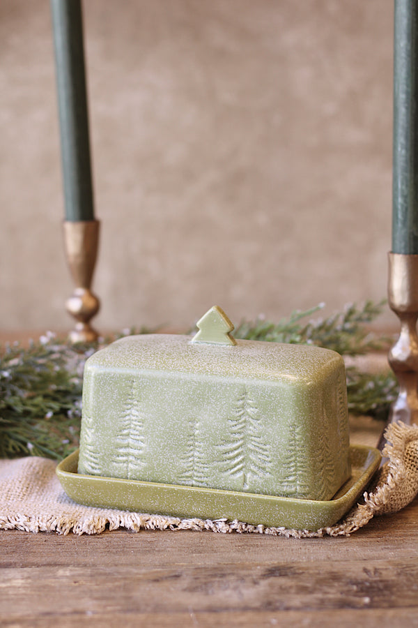 Debossed Butter Dish