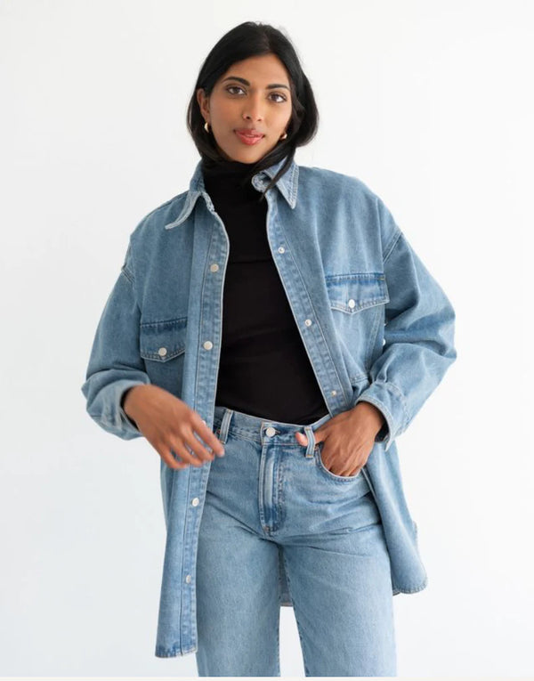 Shania Jacket-Vintage Blue