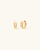 White Topaz Huggies