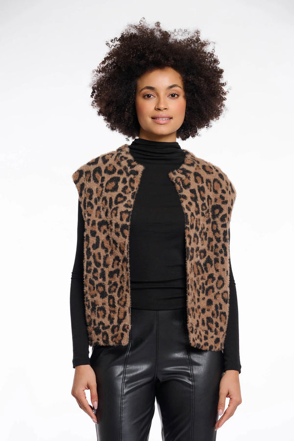 Elona Leopard Vest