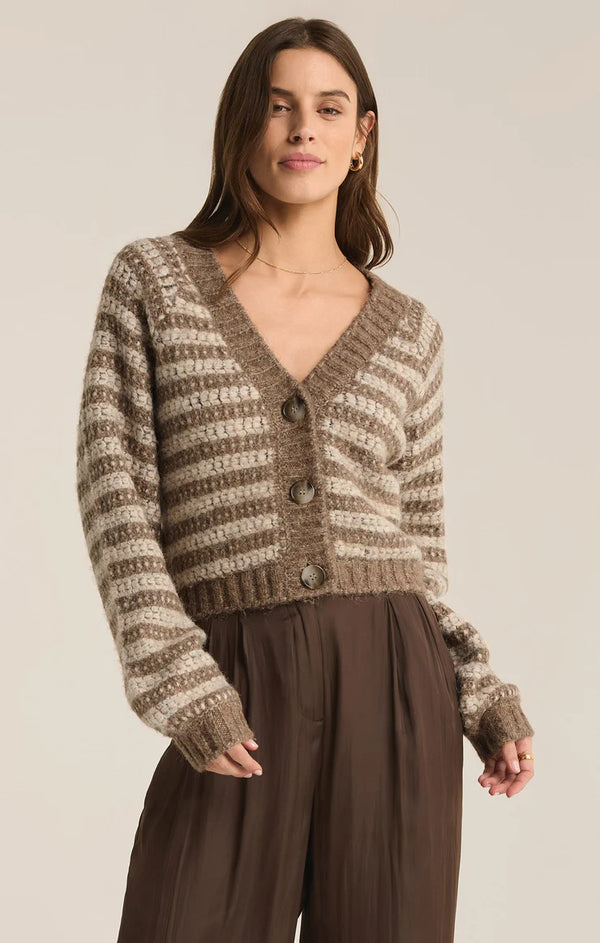 Este Stripe Cardigan