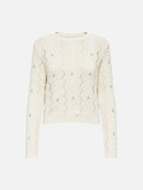 Rita Floral Emb Sweater
