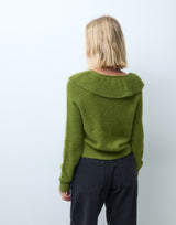 Puff Ruffle Cardigan