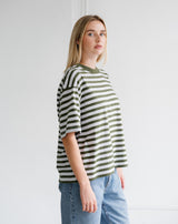 Paris Tee F26-Chive Stripe