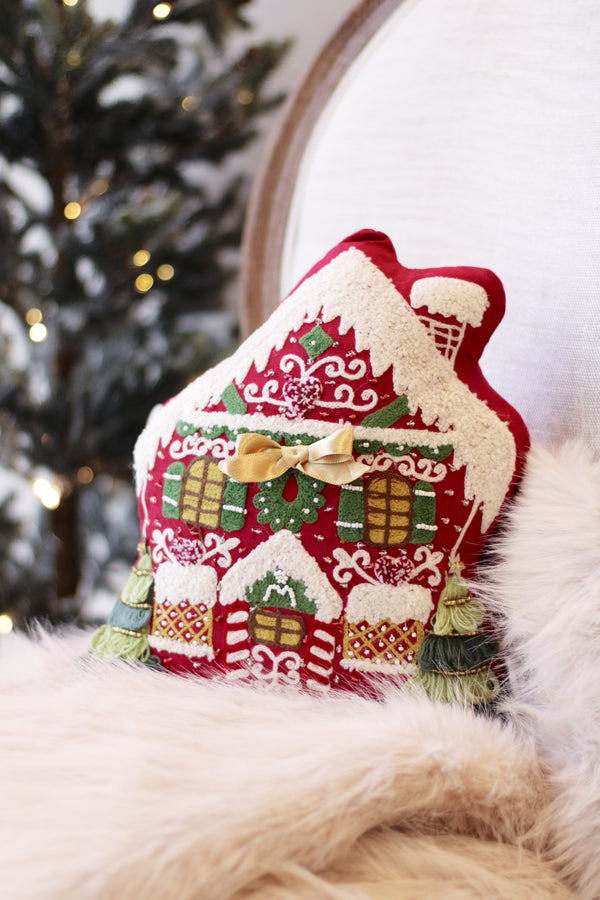 Santas Workshop Pillow