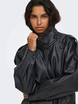 Vani Faux Leather Coat