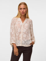 Thursday 3/4 Floral Blouse
