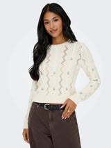 Rita Floral Emb Sweater