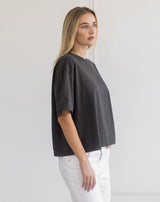 Boxy Tee F26-Vintage Black
