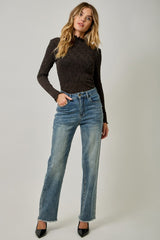 Lace Mock Neck