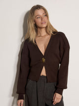 Hammered Button Cardigan