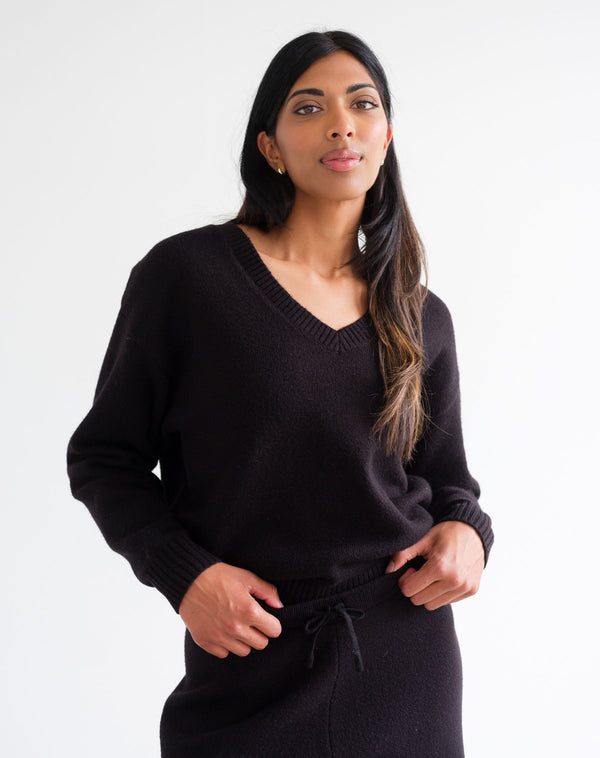 Boxy V Neck Sweater