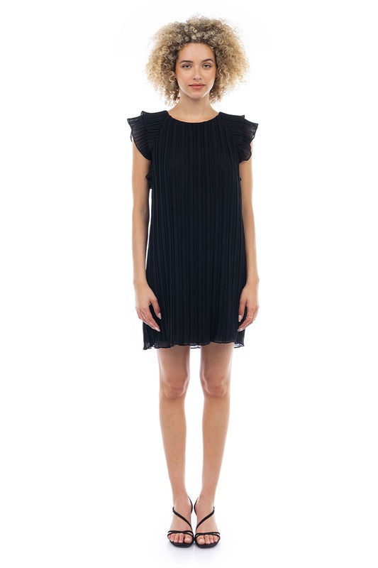 Flutter Sleeve Mini Dress