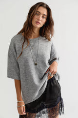Margot Sweater Tee-Grey