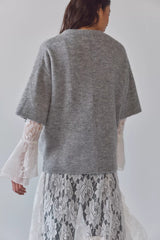 Margot Sweater Tee-Grey