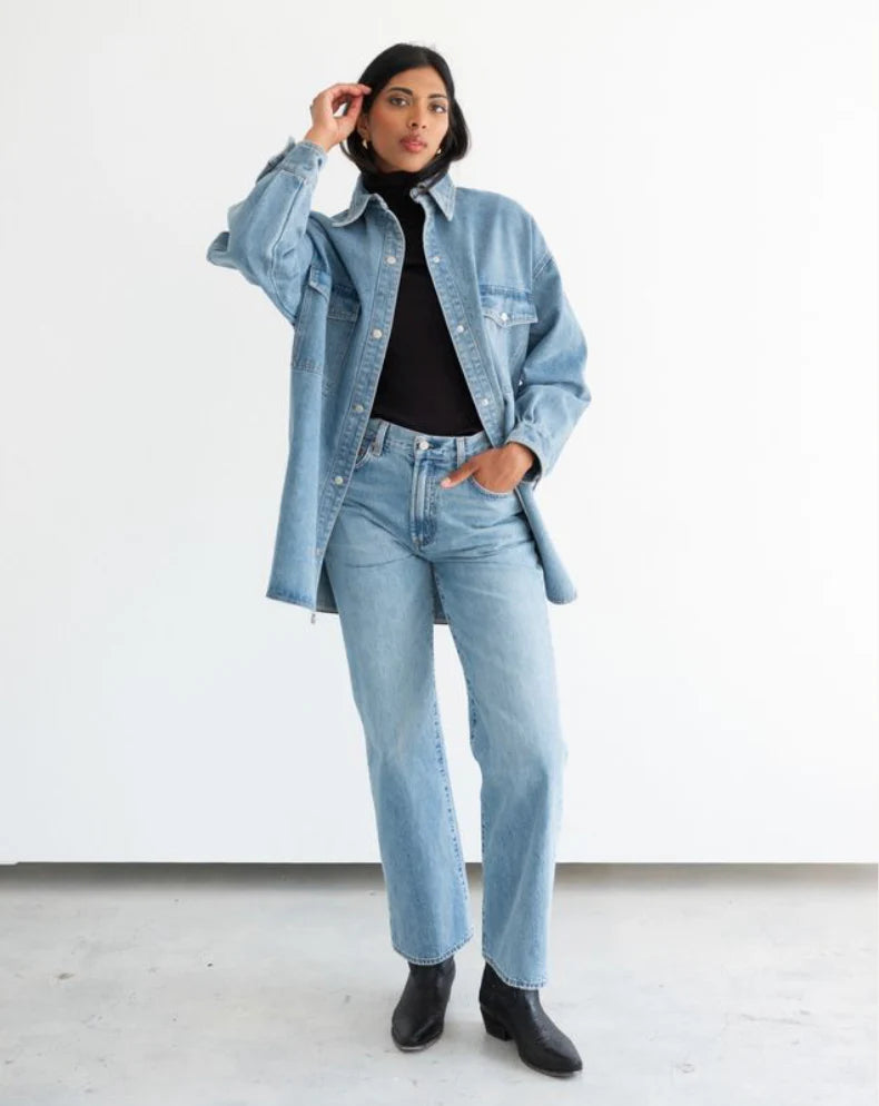 Shania Jacket-Vintage Blue
