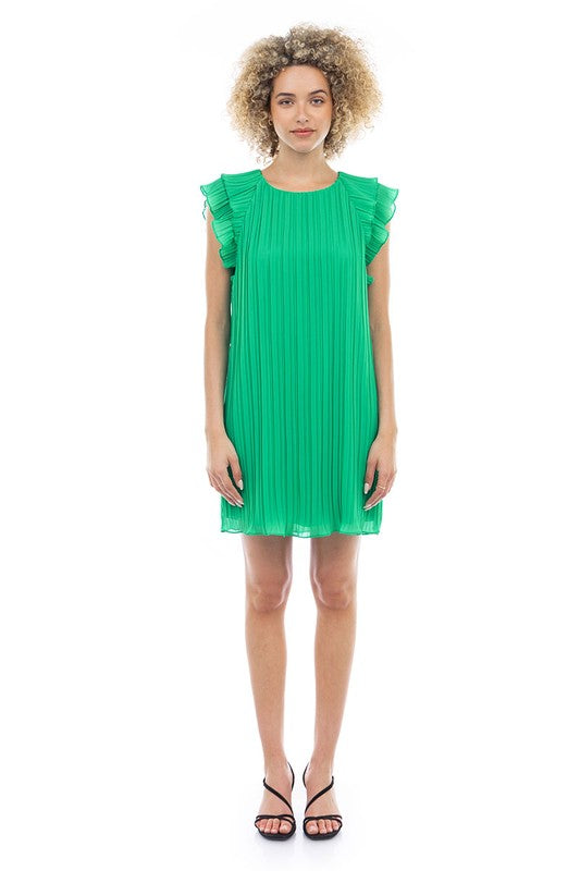 Flutter Sleeve Mini Dress