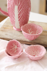 Pink Cabbage Bowls S/4