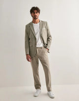 Oasis Linen Pants-Dark Sand