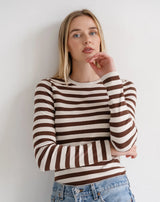 Ribbed Stripe Long Sleeve