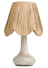 Scalloped Shade Ceramic Lamp