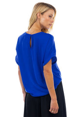 Dolman SS Plisse Blouse