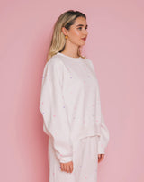 Tiny Heart GF Crew-Cream Multi