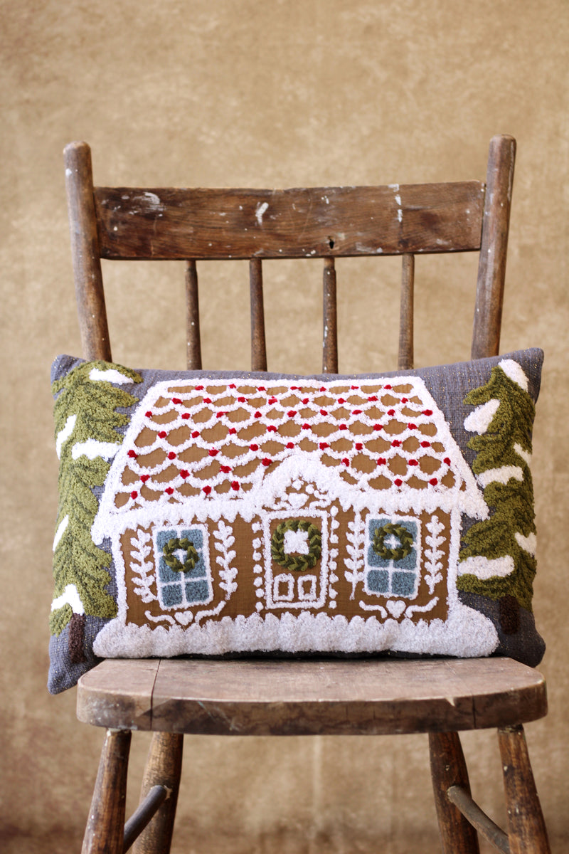 Gingerbread House Pillow