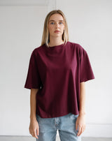 Boxy Tee F26-Plum