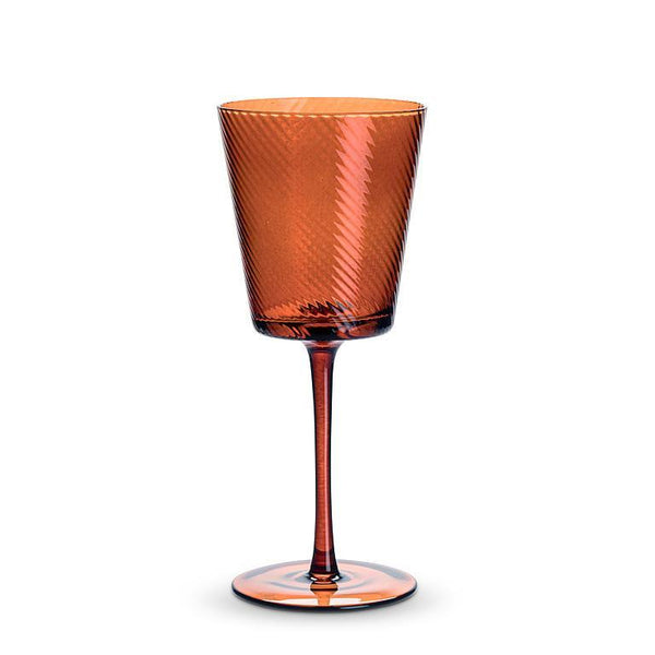 Optic Swirl Wine Glass