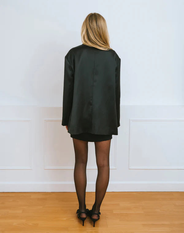 Evie Blazer-Satin