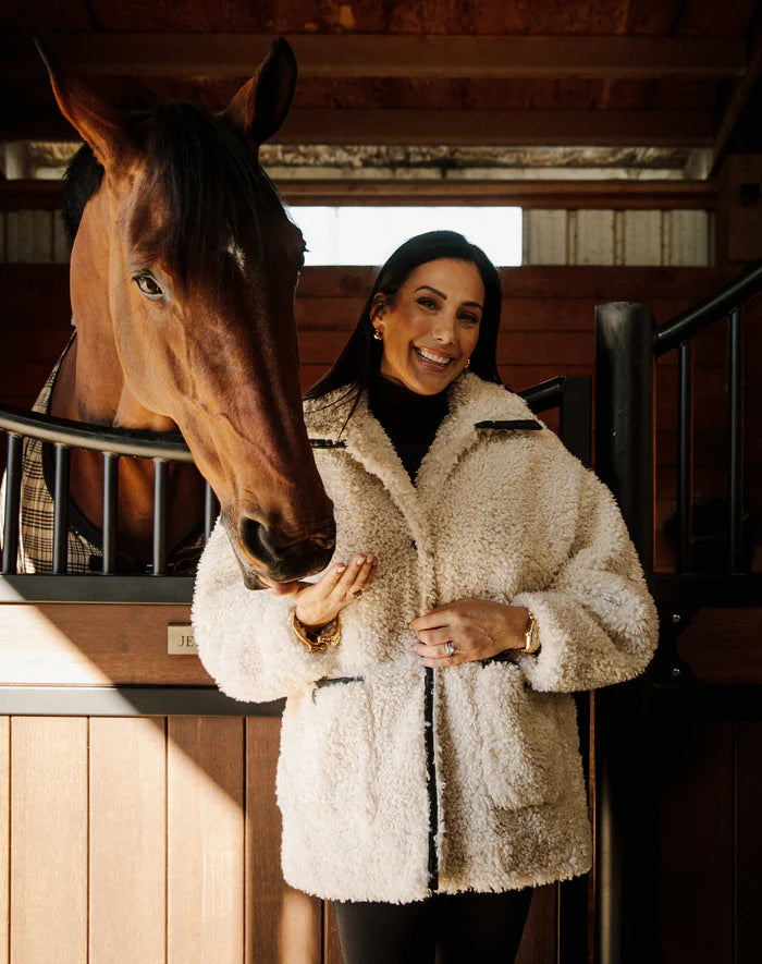 Sherpa Jacket W/Black Trim