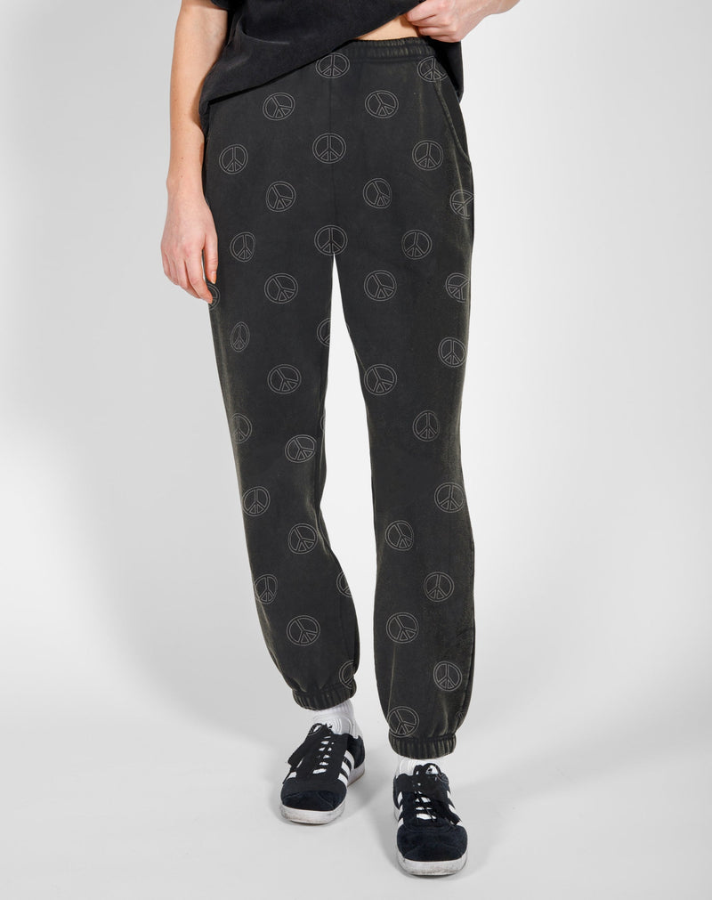 Peace Sign Oversized Jogger