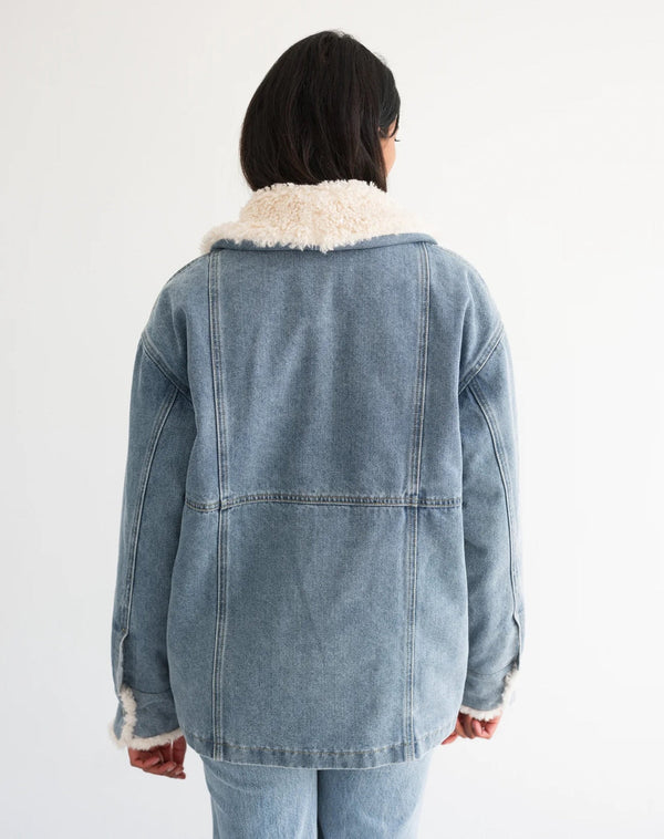Denim Jacket W/Sherpa