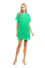 SS Pleated Mini Dress S25