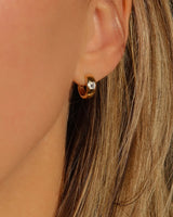 White Topaz Huggies