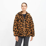 Leopard Sherpa Full Zip