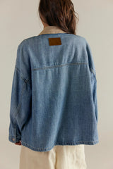 Lemon Denim Jacket-Berry Blues