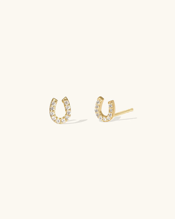 Tiny Horseshoe Studs