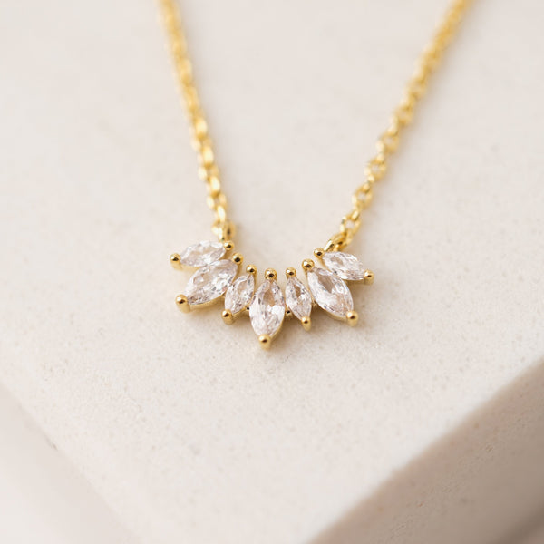 Crown Necklace-Clear