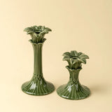 Palm Tree Candle Holder-Green