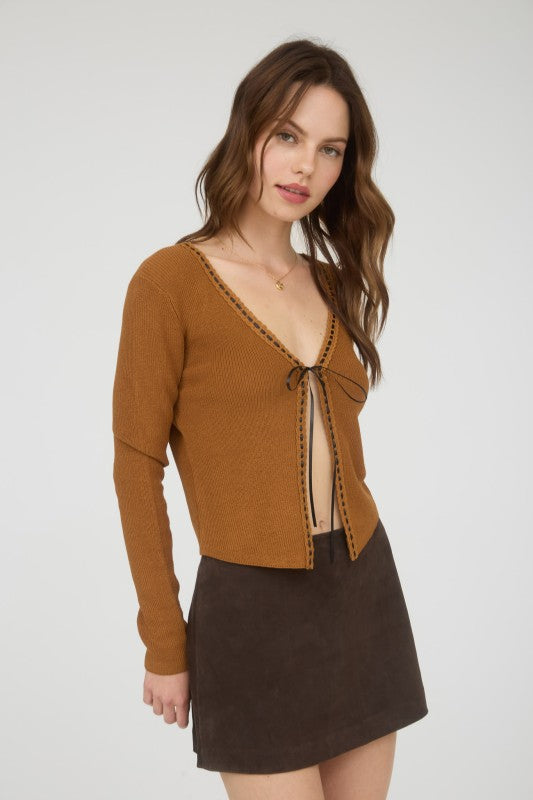 Celine Tie Front Cardigan