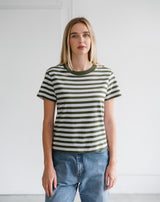 Paris Tee F26-Chive Stripe