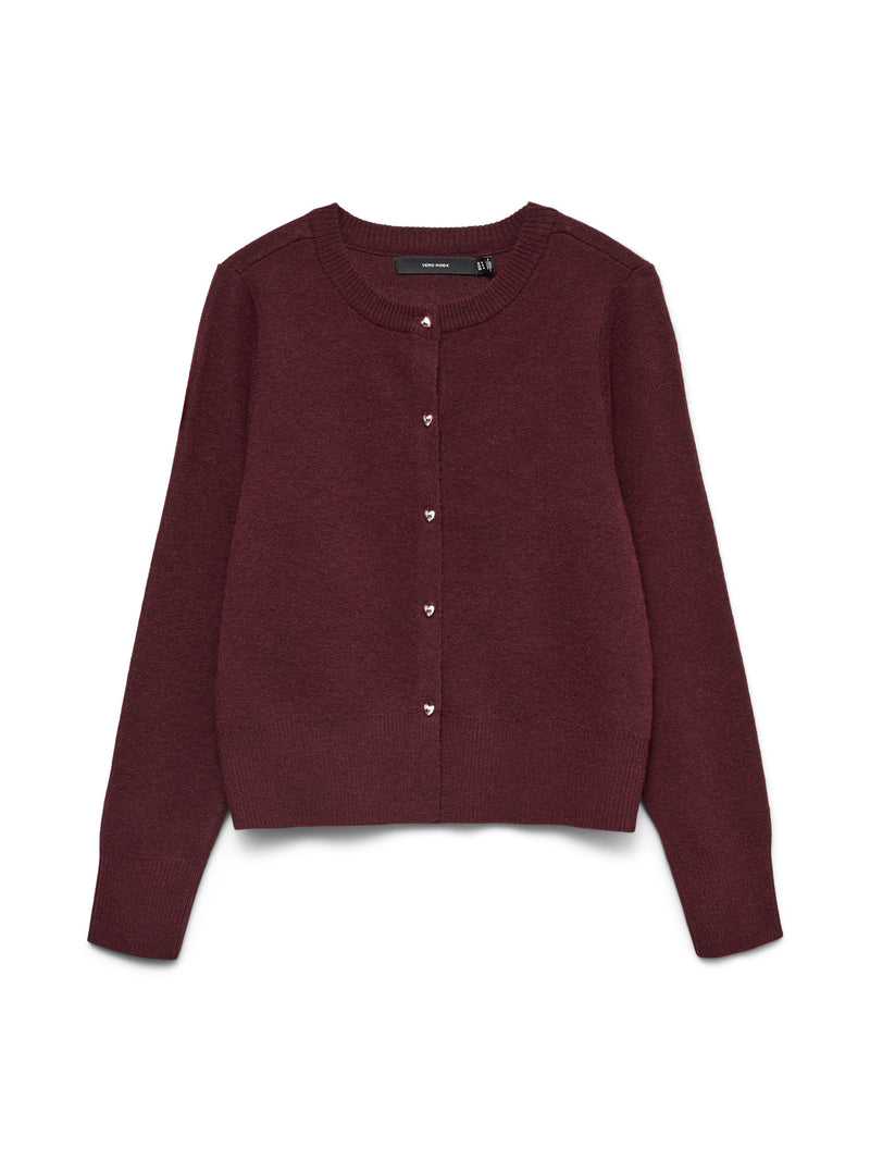 Kacy Cardi w/Heart Buttons