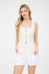 Alice Linen Vest