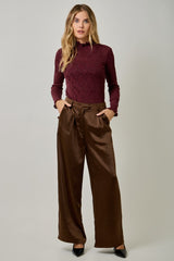 Lace Mock Neck