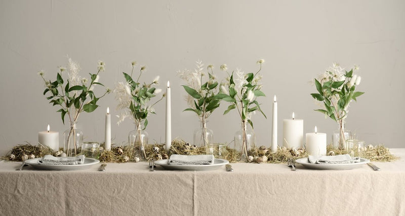 9.8" LED Taper Candle S/2