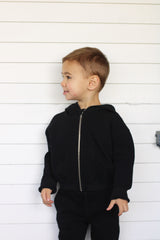 Kids Waffle Full Zip