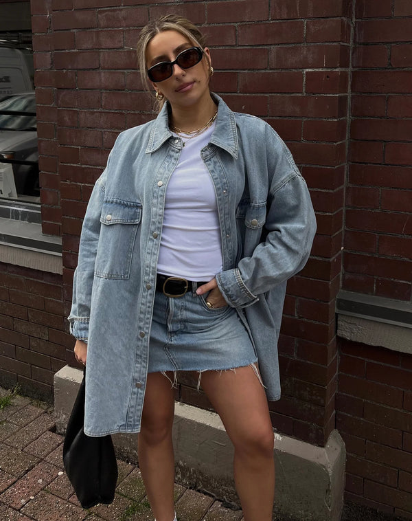 Shania Jacket-Vintage Blue